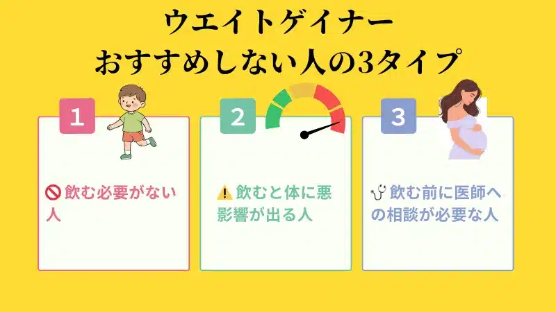 ウエイトゲイナー おすすめしない