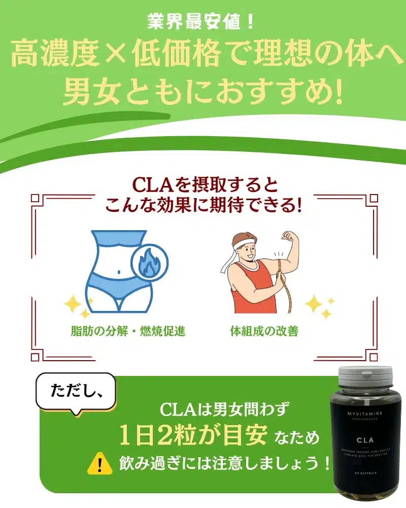 マイプロテイン cla