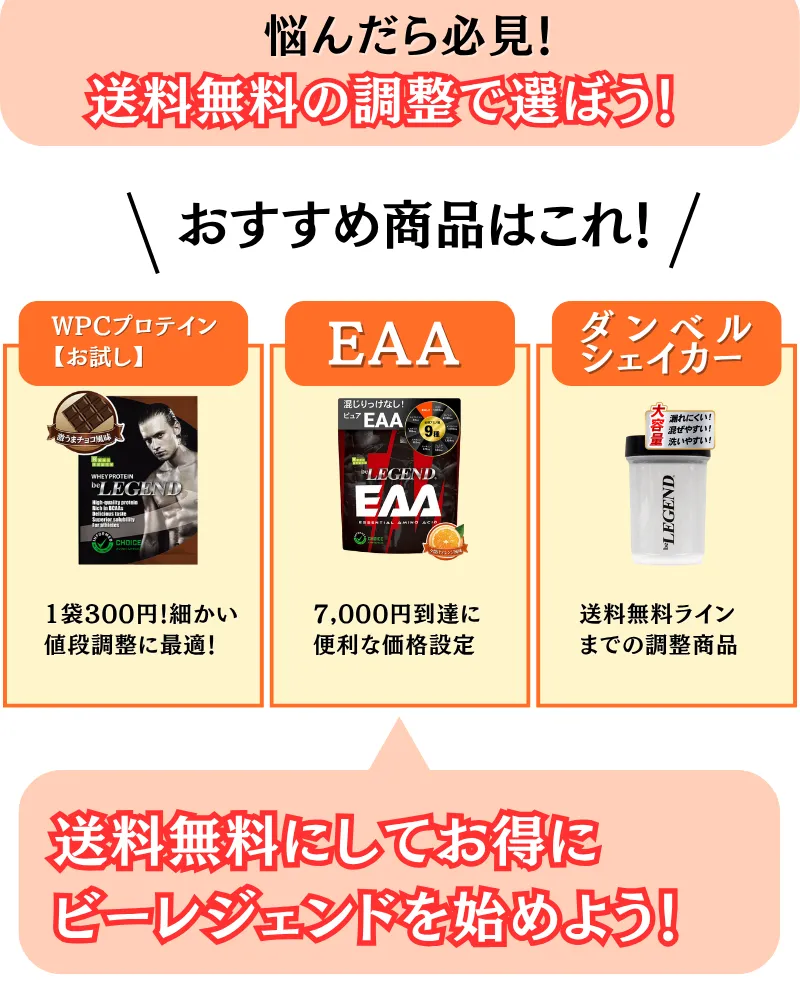 ビーレジェンド 送料